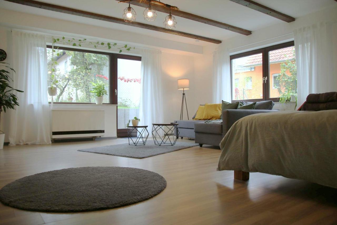 Studio-Apartment Mit Garten, Parkplatz & Kueche اوفنبرغ المظهر الخارجي الصورة